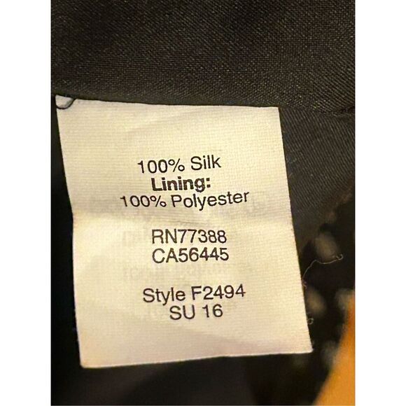 Madewell  Romper Size Extra Small 100% Silk Black White Polkadot  Ruffle Trim Po - Picture 5 of 6